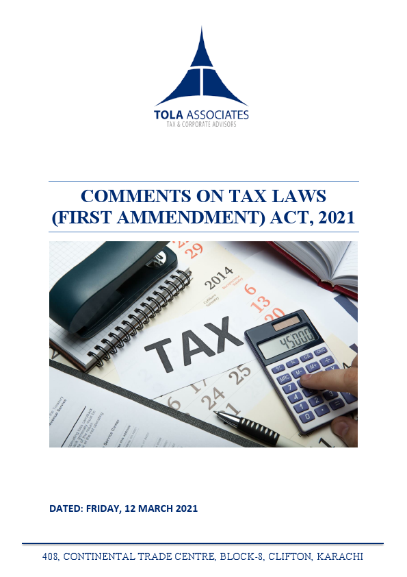 COMMENTS ON TAX LAWS (FIRST AMMENDMENT) ACT, 2021 (2).pdf