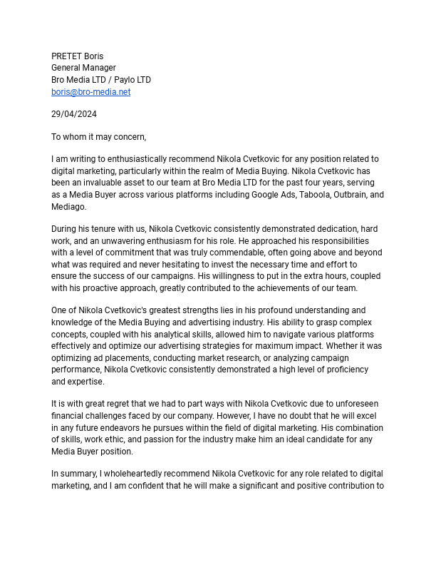 Nikola Cvetkovic - Letter of Recommendation - Bro Media.pdf