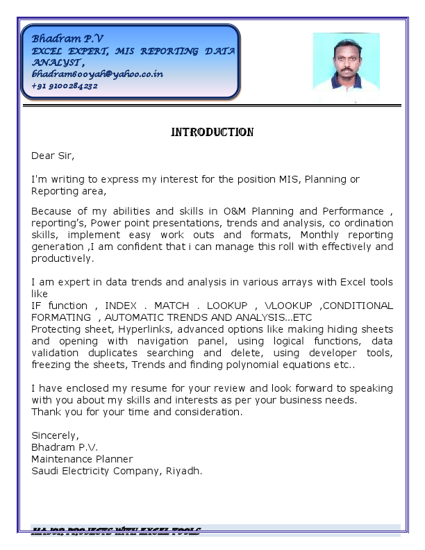 Resume_Bhadram_Excel specialist.pdf