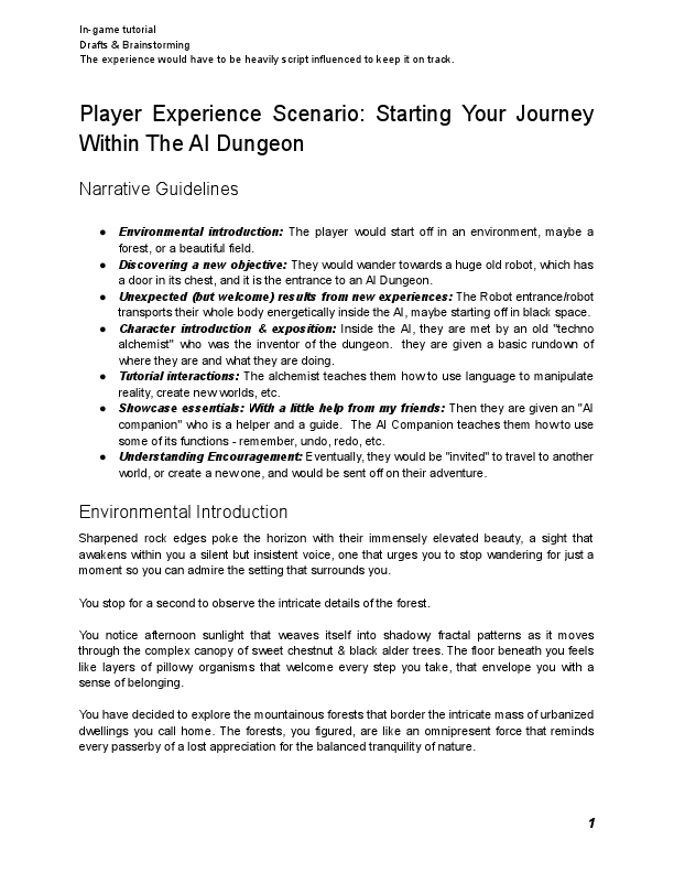 Player Experience Scenario Starting Your Journey Within The AI Dungeon.pdf