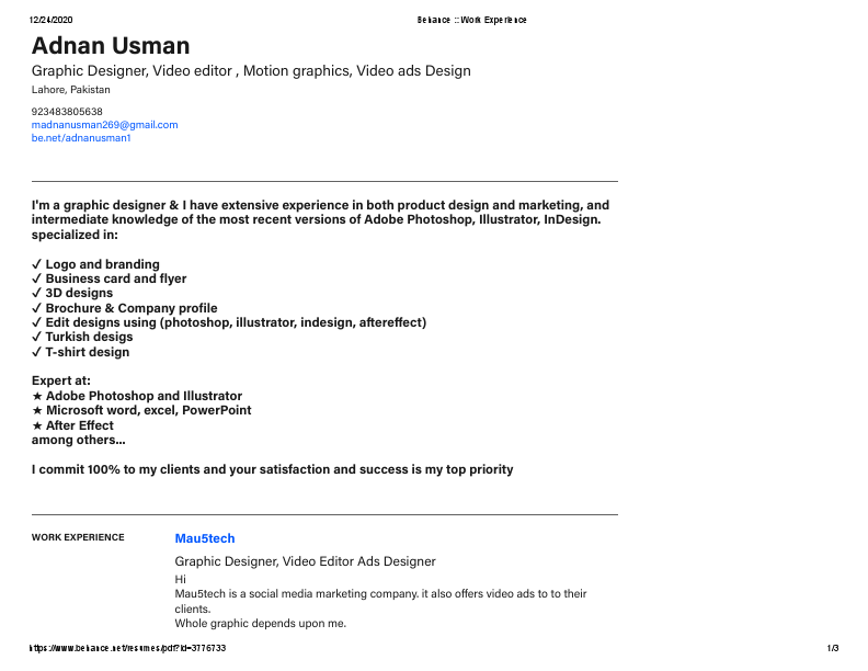 CV Adnan Usman Freelancer.pdf