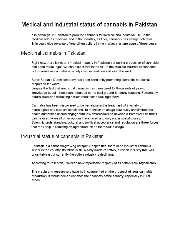 Medical and industrial status of cannabis in Pakistan.pdf