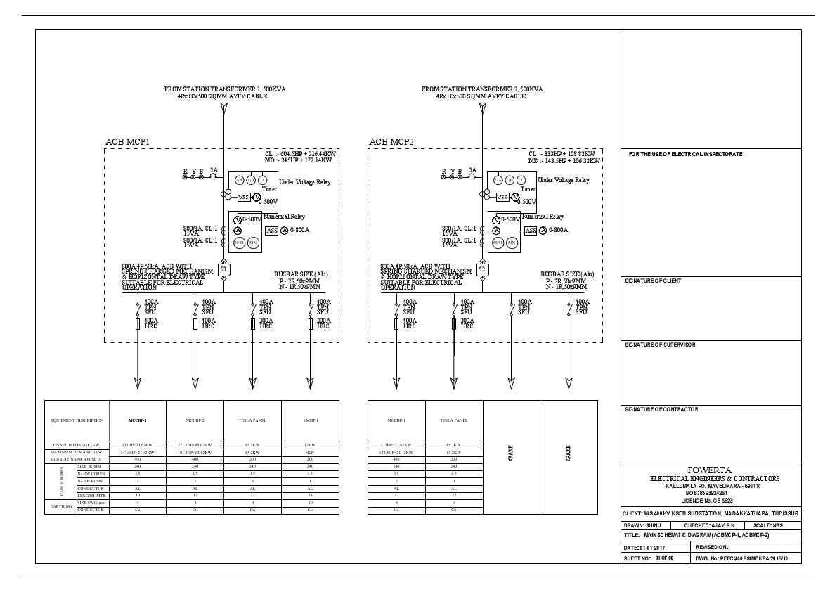 150kWp Solar, 400kV Substation Madakkathara, Thrissur, Kerala, India.pdf