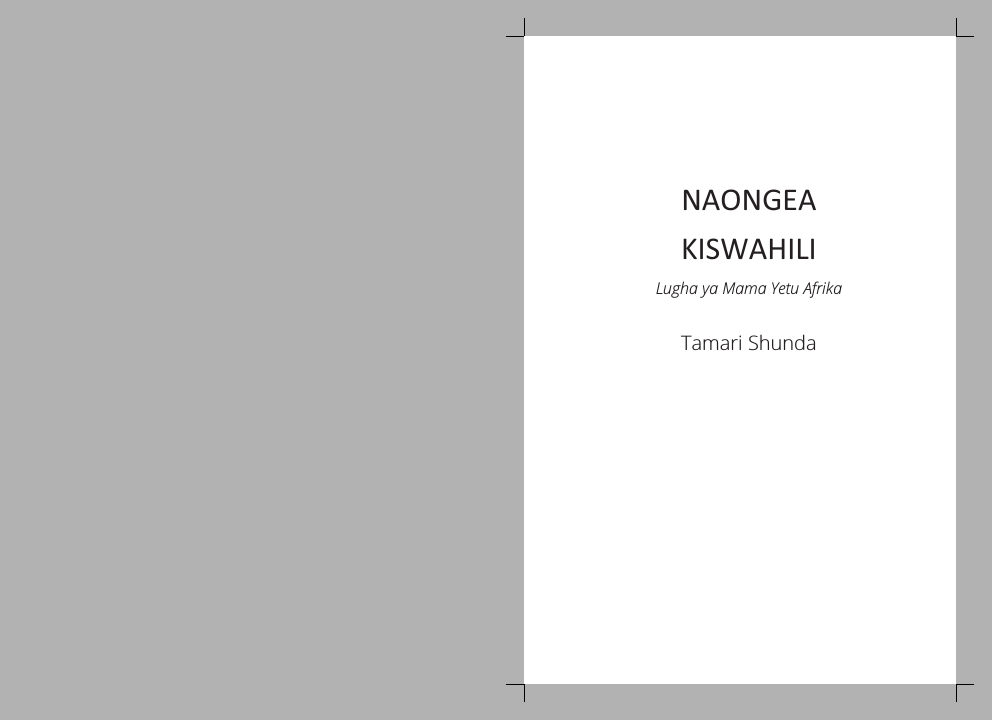 Tamari Shunda - Naongea_Kiswahili.PDF