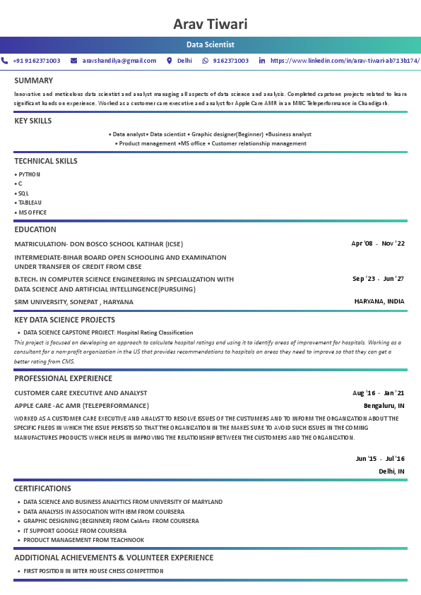RESUME DATA SCIENCE UPGRAD.pdf