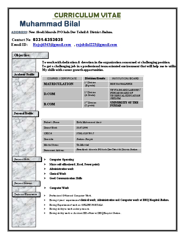 Muhammad Bilal CV.pdf
