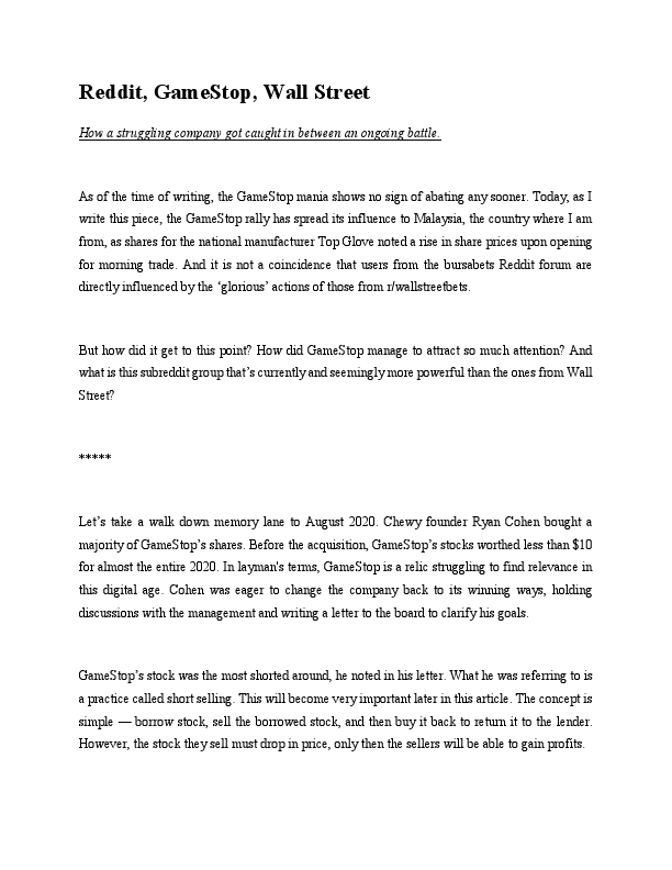 Reddit, GameStop, Wall Street.pdf