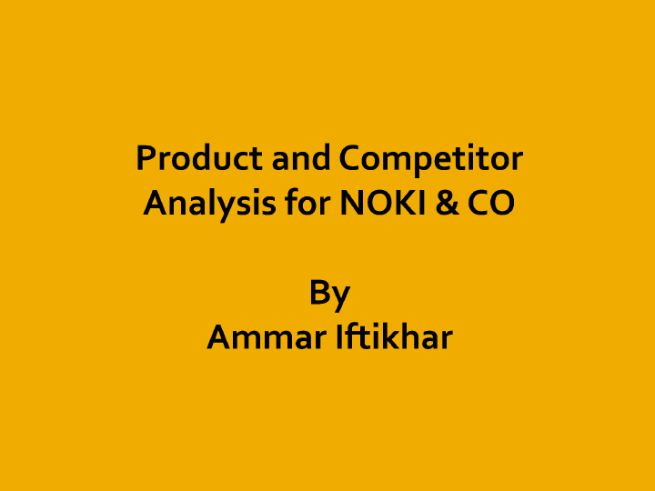 Product and competitor Analysis for NOKI & CO.pdf
