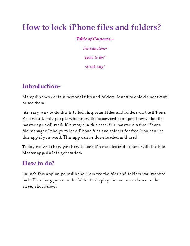 How to lock iPhone files and folders.pdf