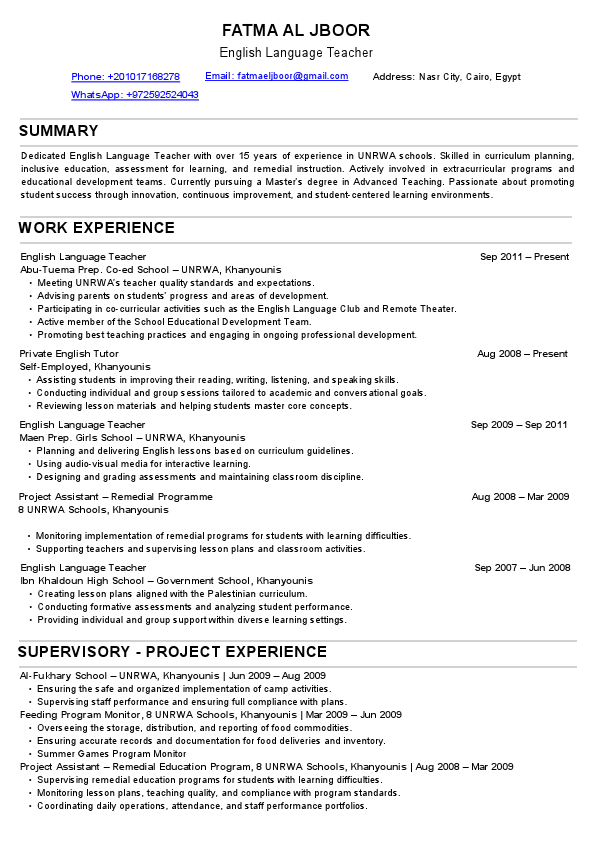 Teacher Fatma Al Jboor CV.pdf