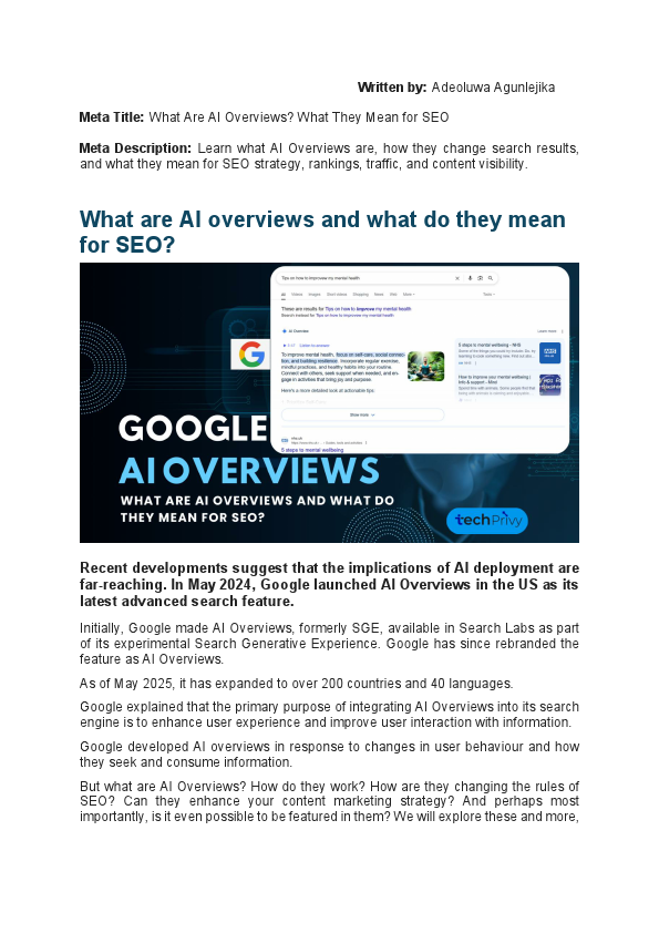 What Exactly Are AI Overviews and What Do They Mean for SEO.pdf