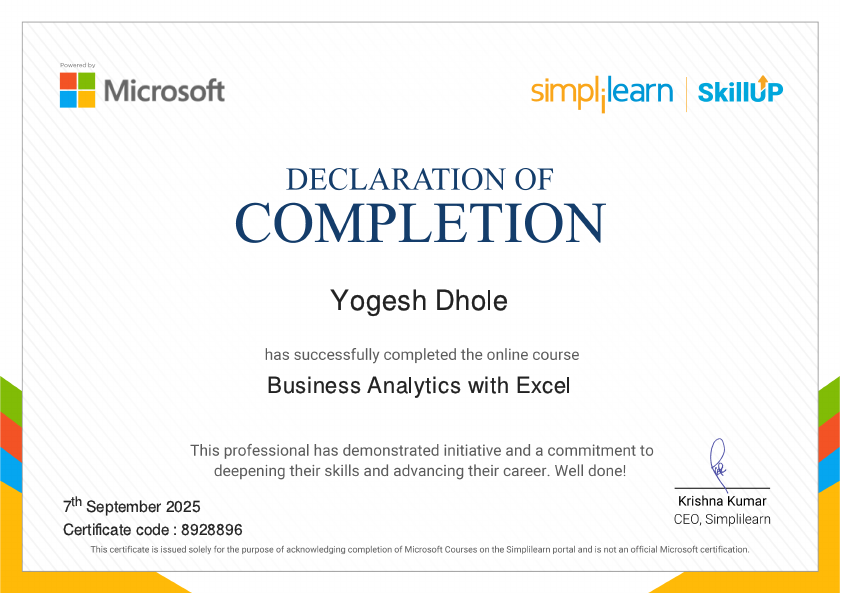 business analytics with Excel cirtificate.pdf