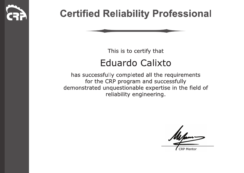 Certified Reliability Professional CRP_Eduardo Calixto.pdf