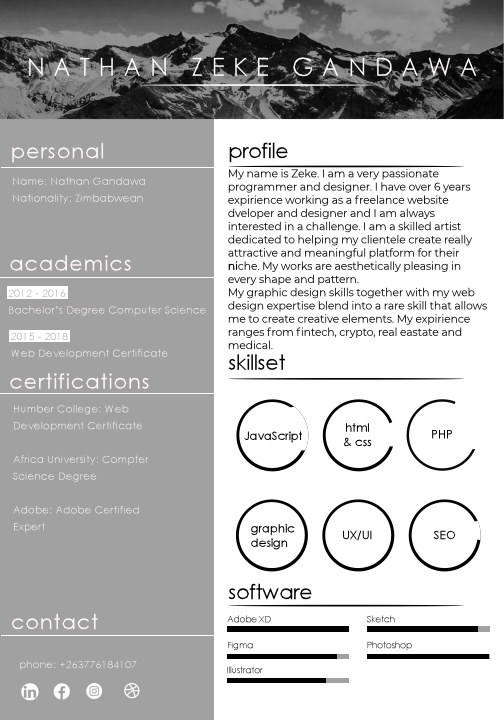 Nathan Zeke Gandawa Web Designer Resume.pdf
