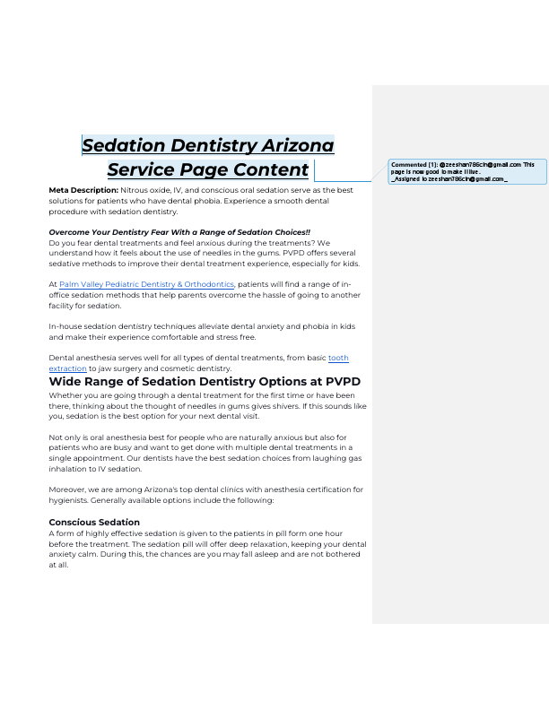 Sedation Dentistry Arizona Service Page Content.pdf