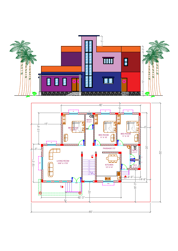 HOME PLAN-Model.pdf with elevation.pdf