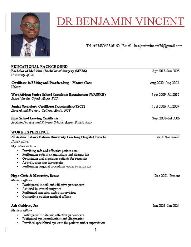 Dr Ben's CV.pdf