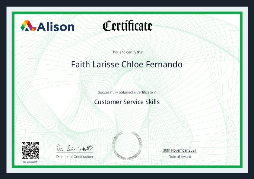 Certificate - Customer Service Skills.pdf