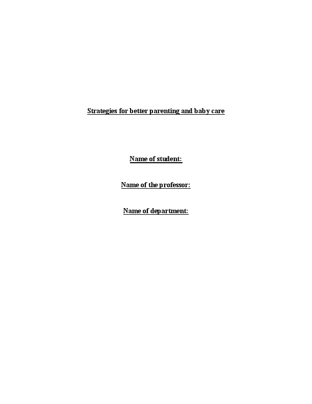 Strategies for better parenting and baby care.pdf