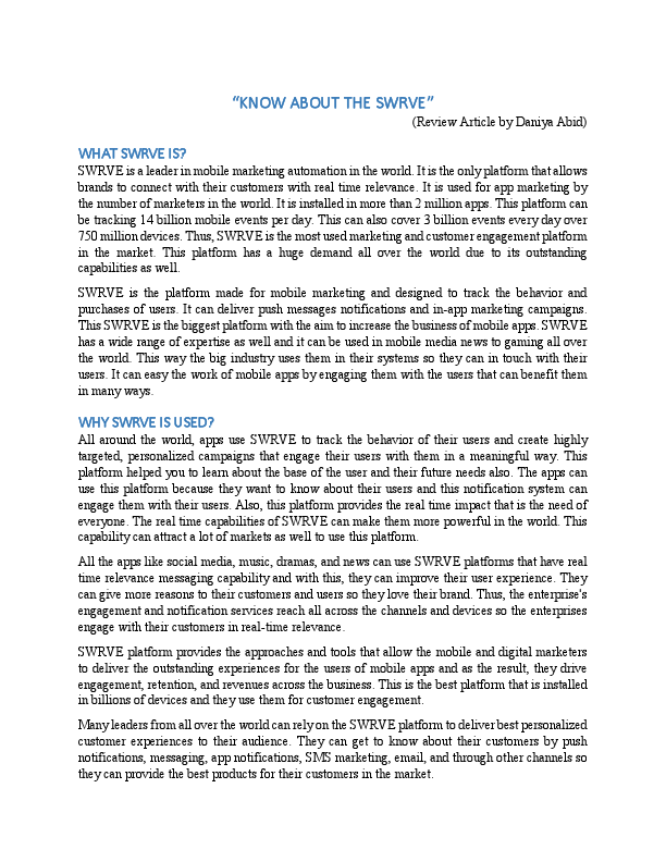 Research work on SWRVE.pdf