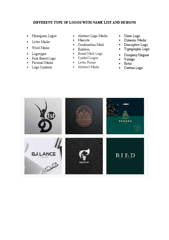 DIFFERENT TYPE OF LOGOS WITH NAME LIST AND DESIGNS.pdf