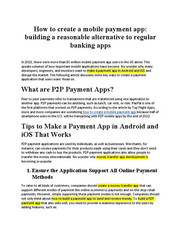 How to create a mobile payment app_ building a reasonable alternative to regular banking apps.pdf