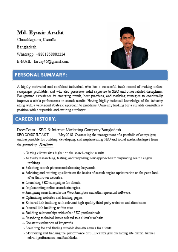 CV arafat orginal .pdf