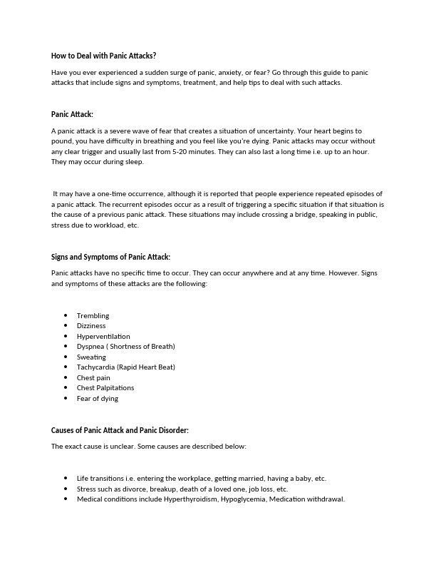 How to deal with Panic Attacks .pdf