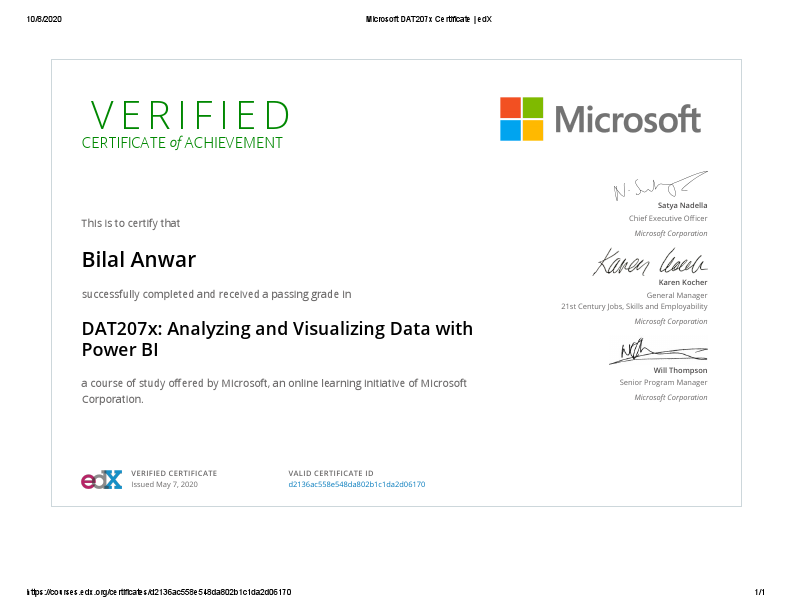 Microsoft DAT207x Certificate _ edX.pdf