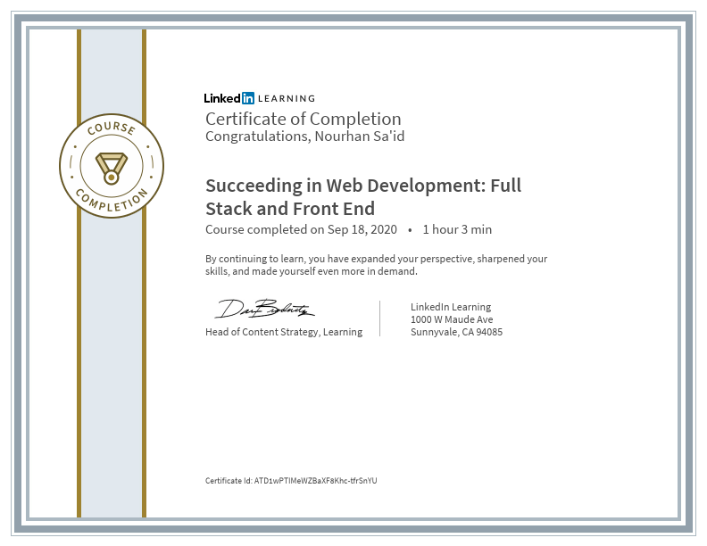CertificateOfCompletion_Succeeding in Web Development_ Full Stack and Front End.pdf