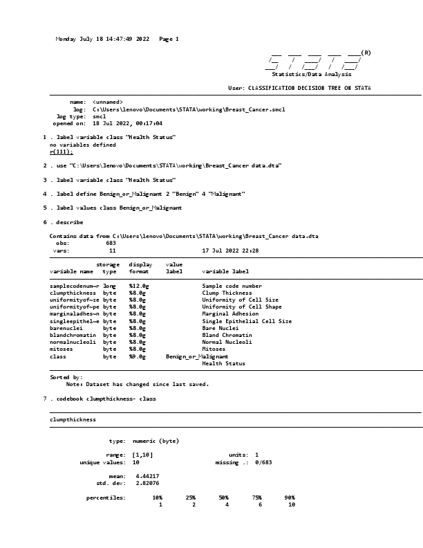 Classification Decision Tree - Stata Ouput.pdf