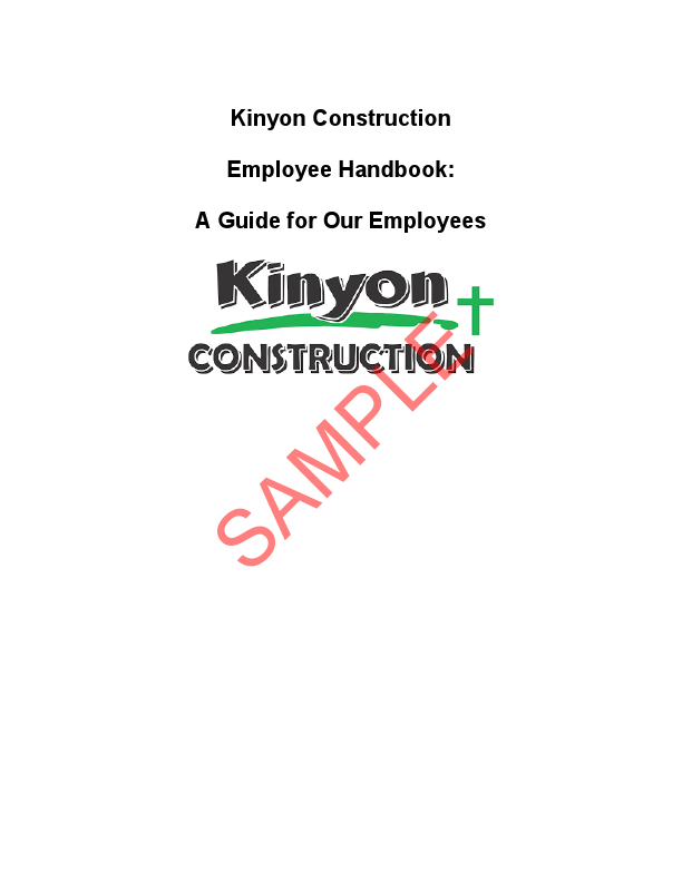 Kinyon Construction - Employee hand book (1).pdf