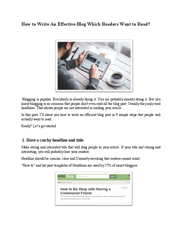 How to Write An Effective Blog Which Readers Want to Read.pdf