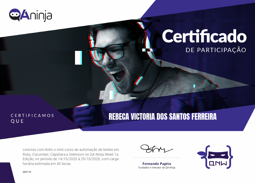 QA NINJA WEEK  1ª EDIÇÃO CERTIFICADO 002119.pdf