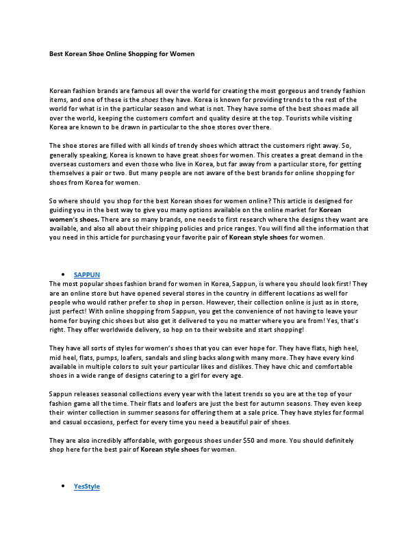 Best Korean Shoe Online Shopping for Women.pdf