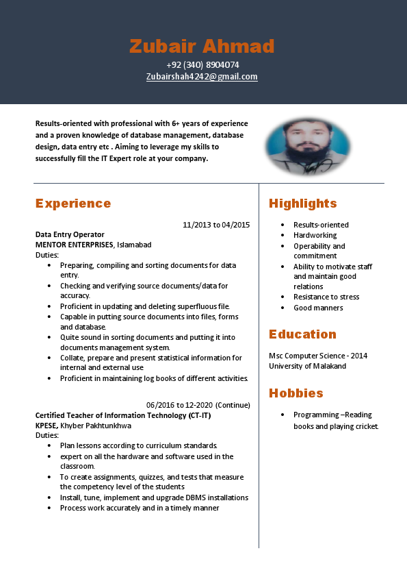 Zubair Ahmad CV.pdf