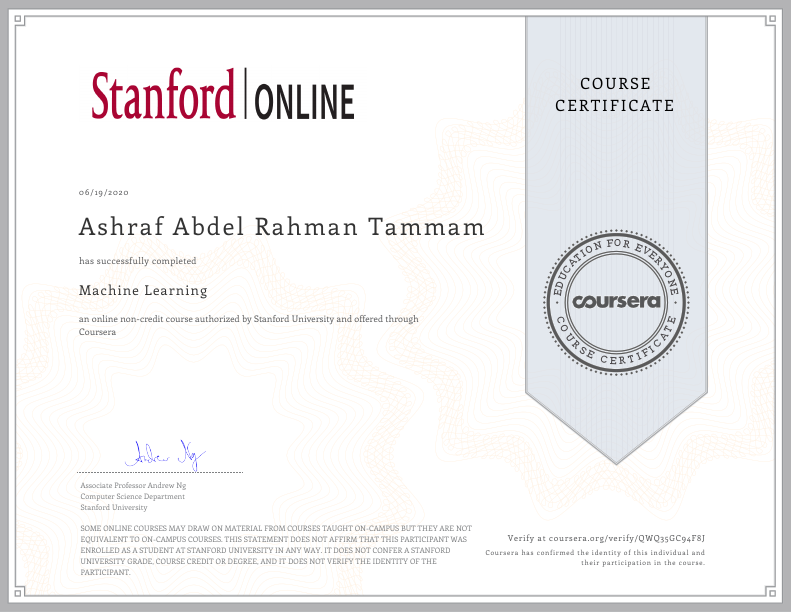 Coursera - Stanford, Machine Learning Certificate.pdf