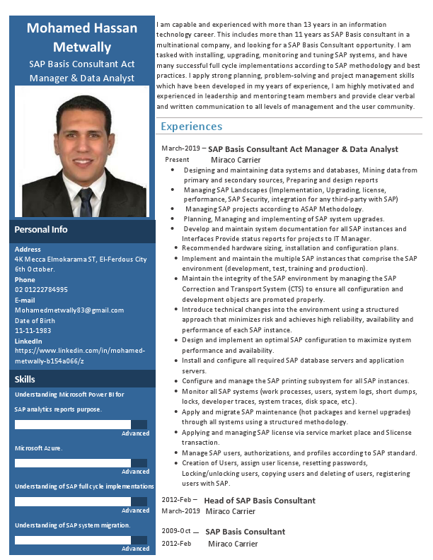 Mohamed Hassan Metwally - SAP Basis Consultant Manager&Data Analyst.pdf