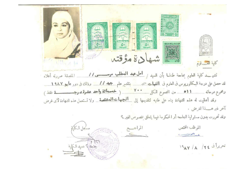 Graduation certificate, Faculty of Sciences, Tanta University.pdf