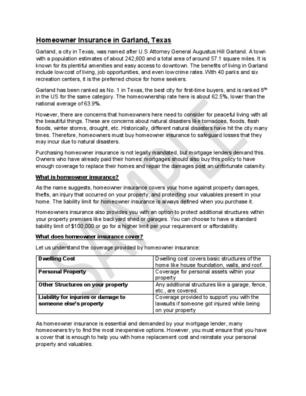 Houseowners insurance in Garland v3wd_Sample.pdf
