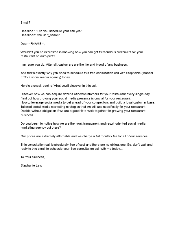 XYZ Social Media Marketing Agency email copy sequence 7.pdf