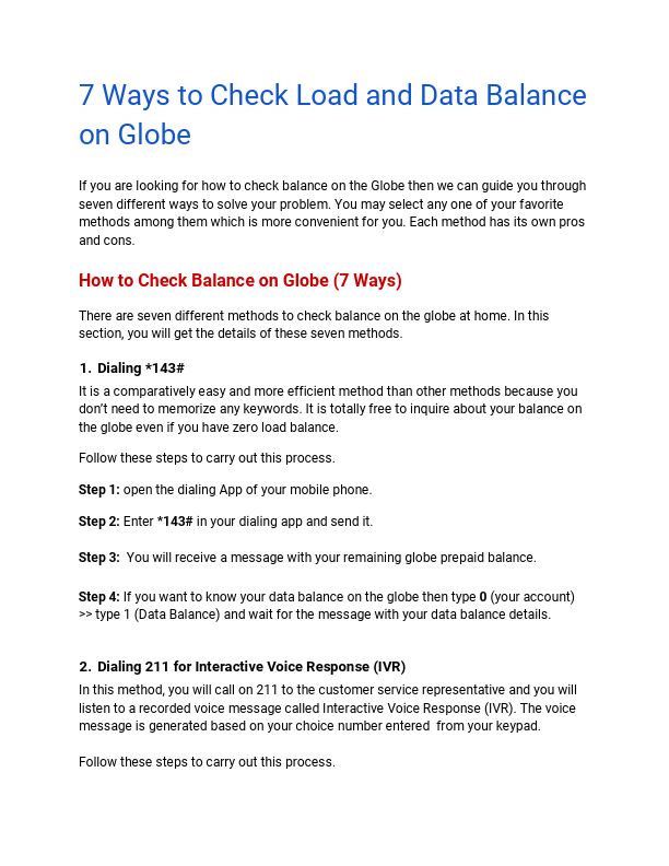 7 Ways to Check Load and Data Balance on Globe at Google DOCS.pdf