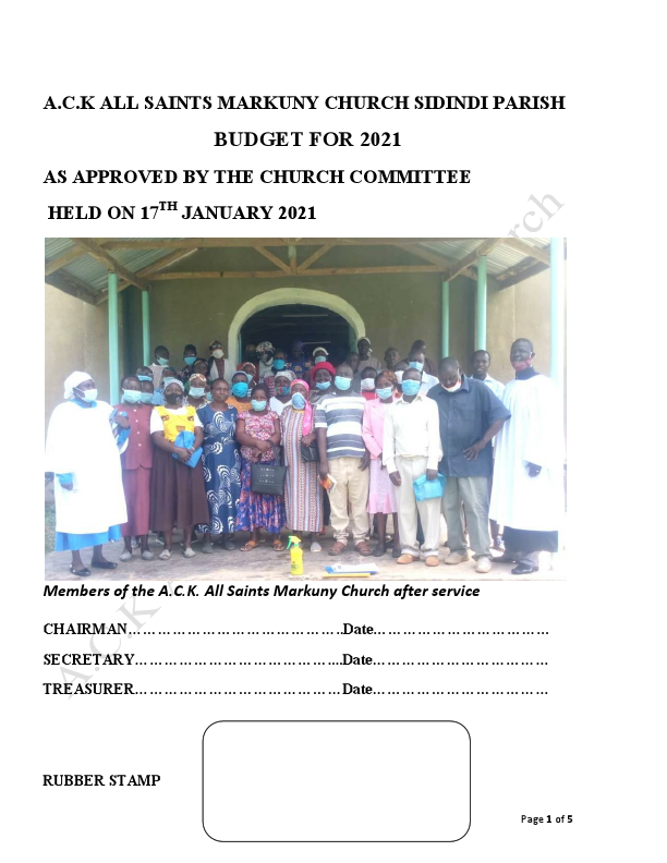 A.C.K All Saints Markuny budget 2021.pdf