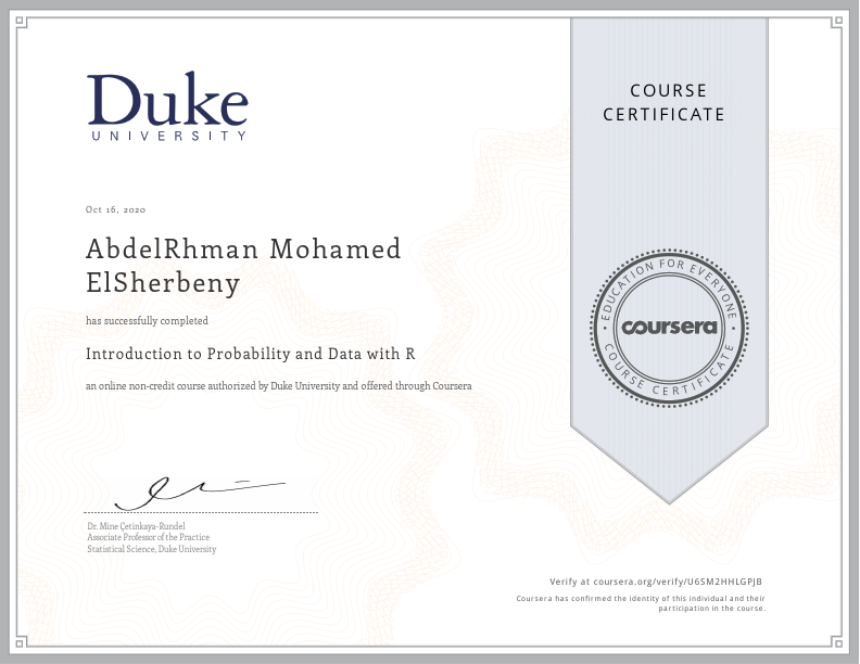 Coursera U6SM2HHLGPJB - Introduction to Probability and Data with R.pdf