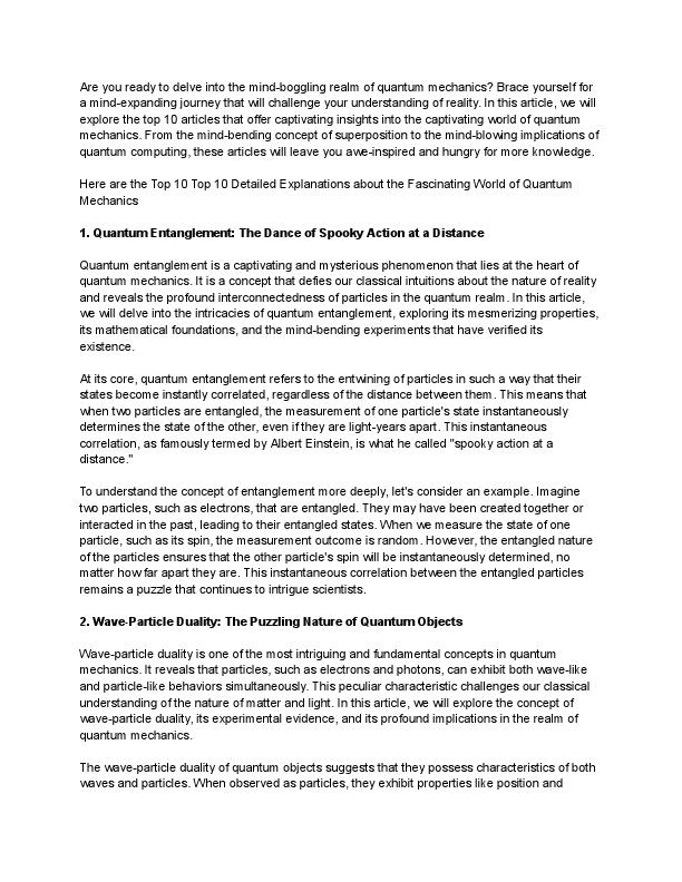 Top 10 Articles about the Fascinating World of Quantum Mechanics.pdf