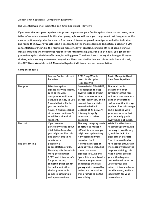 10 Best Gnat Repellents - Comparison & Reviews.pdf
