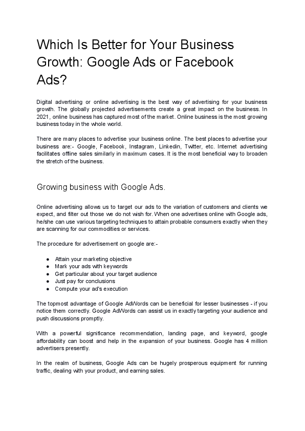 Facebook Ads Vs Google Ads for Business Growth.pdf