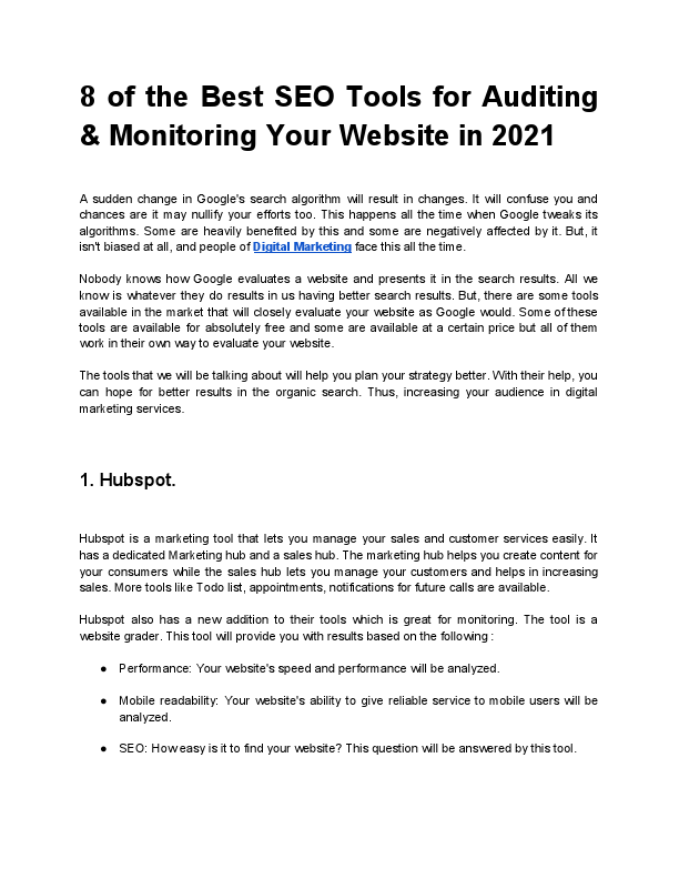 8 of the Best SEO Tools for Auditing & Monitoring Your Website in 2021.pdf