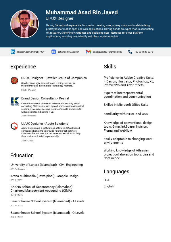 M Asad Bin Javed CV.pdf