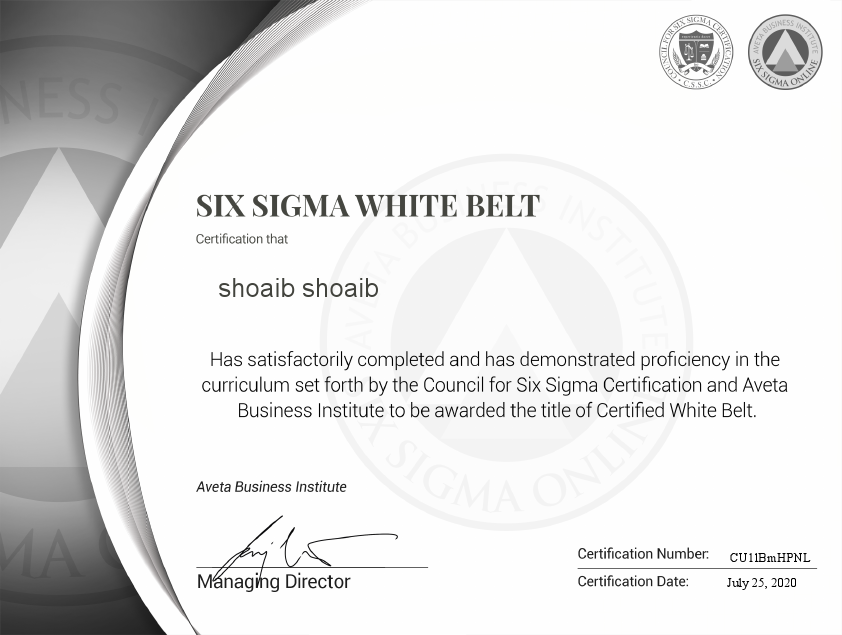 SSO-SSWBC_Official Certification Issued Six Sigma White Belt Certification.pdf